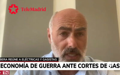 Entrevista a nuestro CEO en TeleMadrid – ¿Qué medidas habría que tomar si se corta el gas ruso?